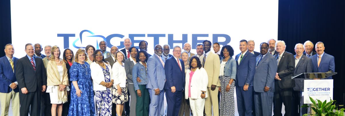 ACCG 2024-2025 Board of Managers including Board Member and Forsyth County Commissioner Cindy Jones Mills (7th from left to right).